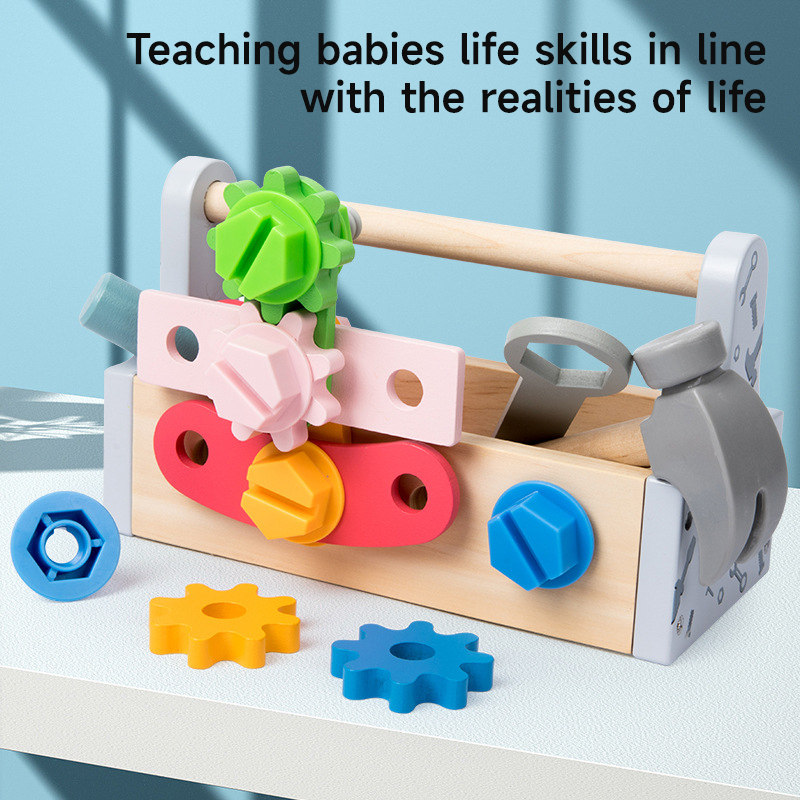 Gardening Tools Set Gift - Çocuklar İçin Ahşap Oyuncaklar DIY Vida