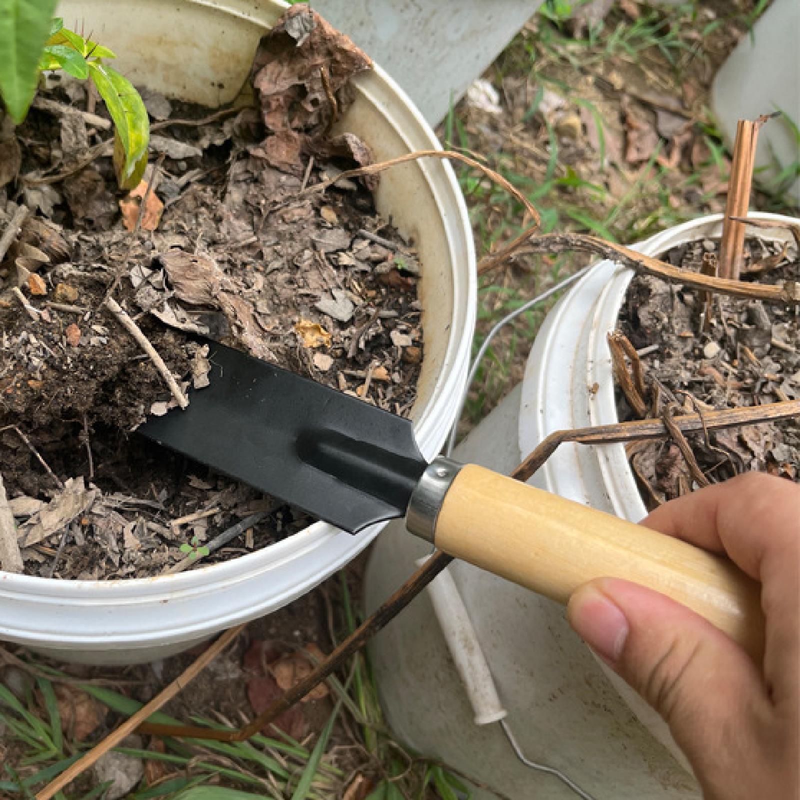 Gardening Tools Shovel - Küçük Bahçe Küreği Kazma Aleti Ahşap