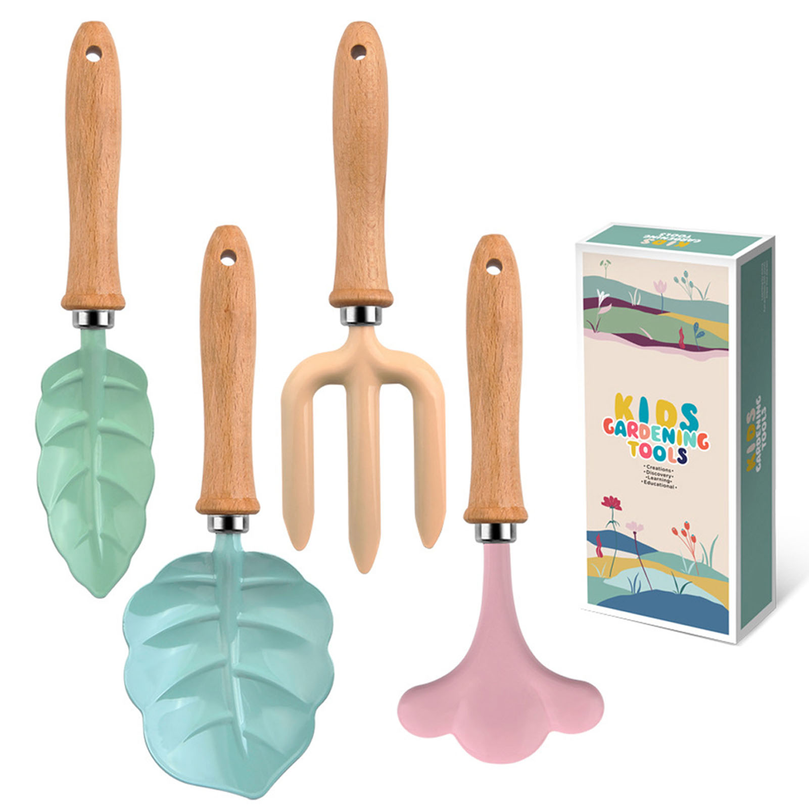 Gardening Tools Set Gift - Küçük bahçıvan aracı Set renkli güvenli
